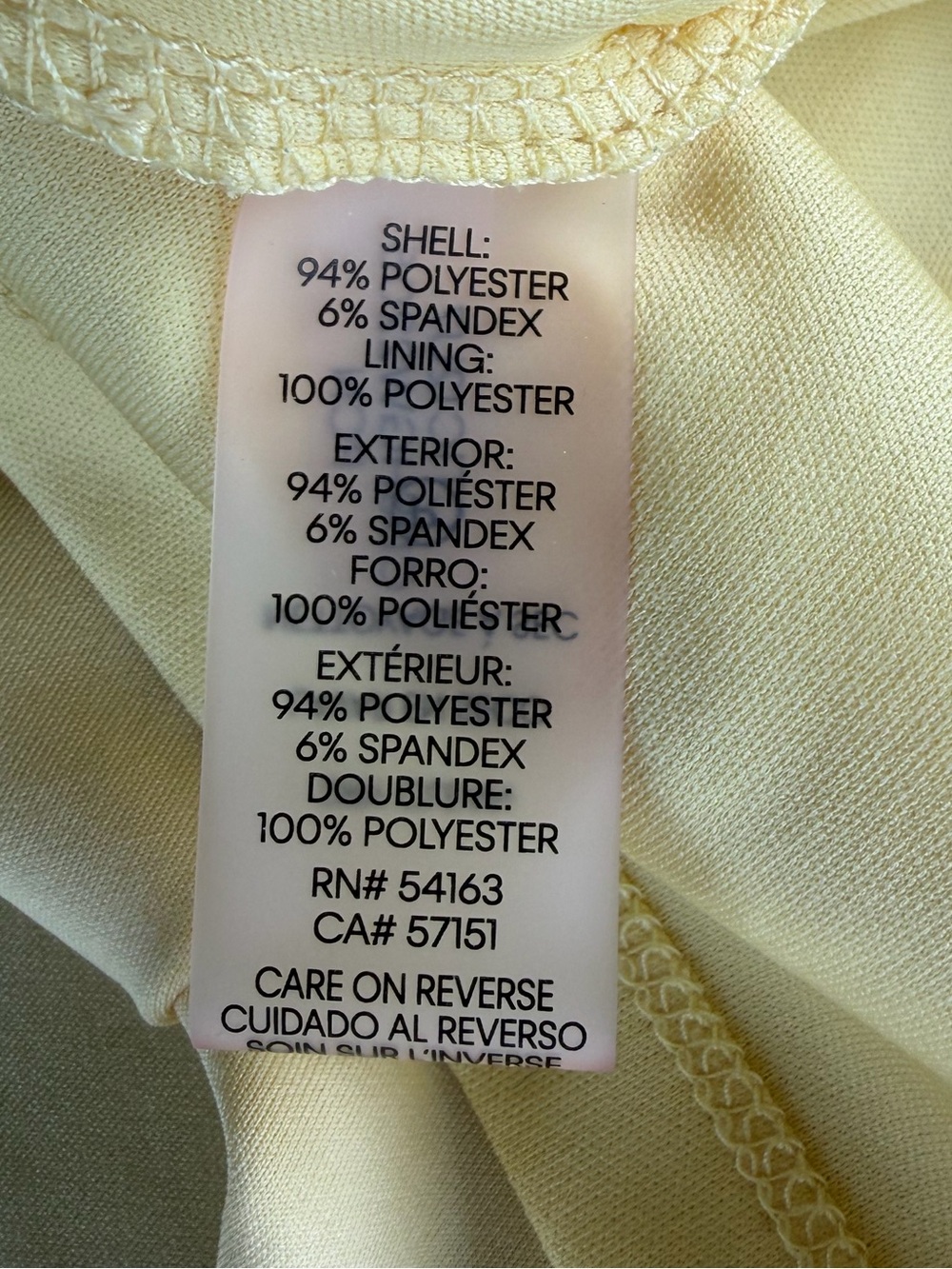 Calvin Klein Yellow Ruffle Wrap Dress - Picture 14 of 14